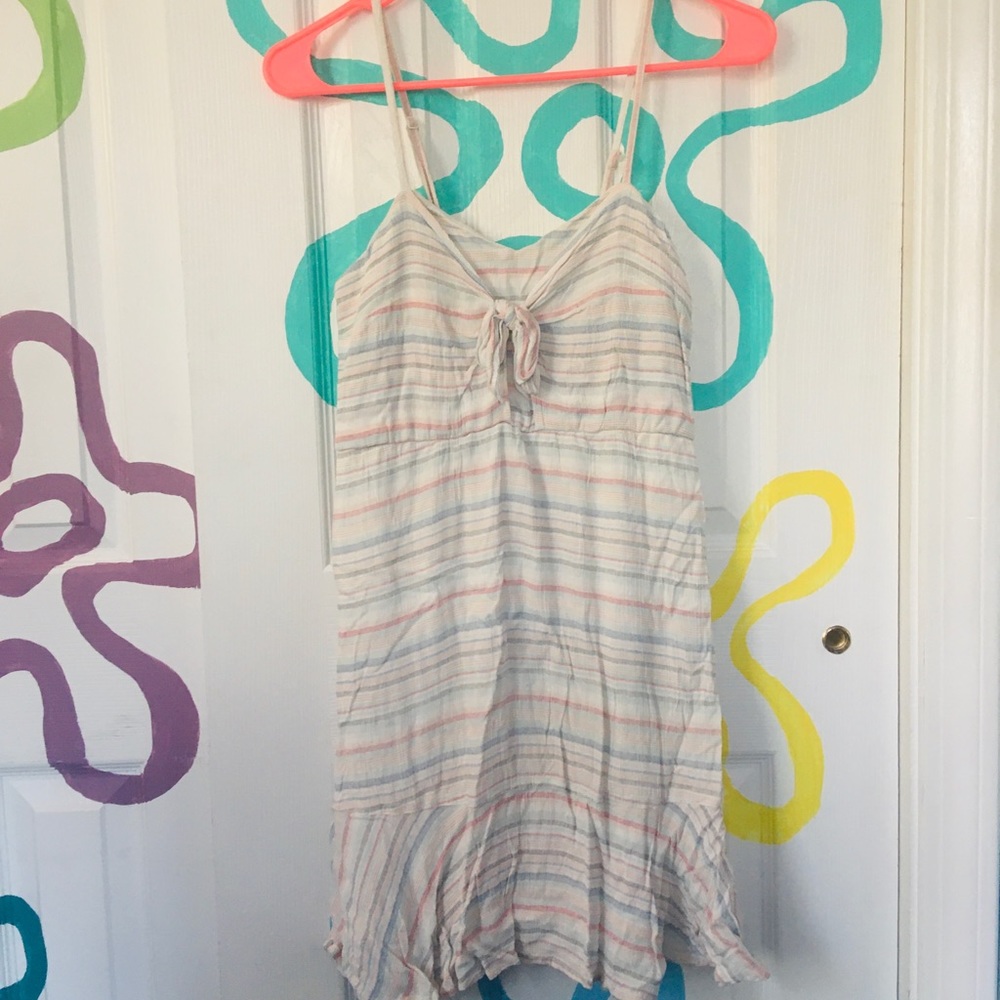 Striped babydoll dress